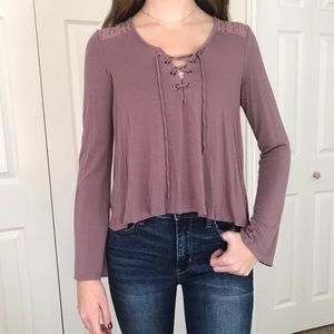 Tillys purple long sleeve shirt